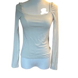 Banana Republic Cream Ribbed Top Small Y2K Classic